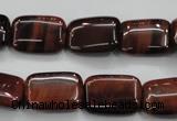 CTE55 15.5 inches 12*16mm rectangle red tiger eye gemstone beads