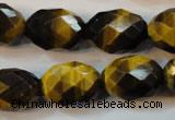 CTE625 15.5 inches 15*20mm faceted rice yellow tiger eye beads wholesale