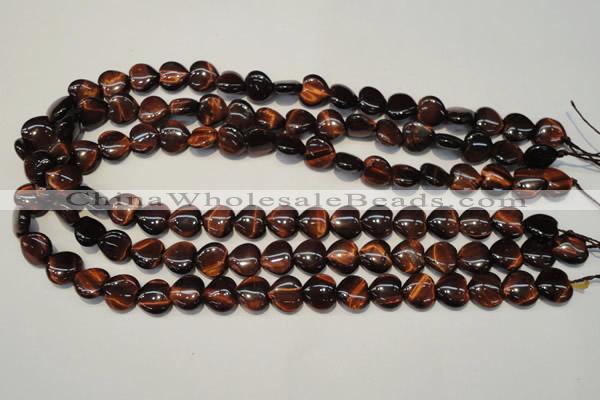 CTE890 15.5 inches 12*12mm heart red tiger eye beads wholesale