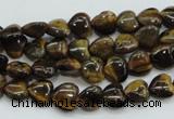 CTE97 15.5 inches 8*8mm heart yellow tiger eye beads wholesale