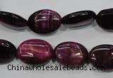 CTE995 15.5 inches 13*18mm oval dyed red tiger eye beads wholesale