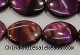 CTE997 15.5 inches 18*25mm oval dyed red tiger eye beads wholesale