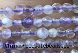 CTG1024 15.5 inches 2mm faceted round tiny purple fluorite beads