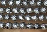 CTG1084 15.5 inches 2mm faceted round tiny hematite beads