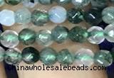 CTG1115 15.5 inches 3mm faceted round tiny moss agate beads