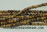 CTG117 15.5 inches 2mm round tiny leopard skin jasper beads wholesale