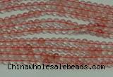 CTG124 15.5 inches 2mm round tiny cherry quartz beads wholesale