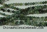 CTG126 15.5 inches 2mm round tiny moss agate beads wholesale