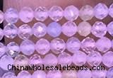 CTG1300 15.5 inches 2mm faceted round morganite gemstone beads