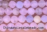 CTG1301 15.5 inches 3mm faceted round morganite gemstone beads