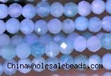 CTG1307 15.5 inches 2mm faceted round amazonite beads wholesale