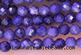 CTG1333 15.5 inches 2mm faceted round sapphire beads wholesale