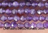 CTG1341 15.5 inches 2mm faceted round amethyst gemstone beads