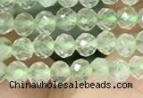 CTG1347 15.5 inches 3mm faceted round prehnite beads wholesale