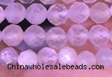 CTG1352 15.5 inches 4mm faceted round white moonstone beads