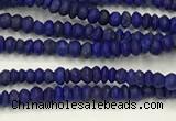 CTG1370 15.5 inches 1*1.5mm rondelle tiny lapis lazuli beads