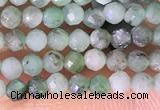 CTG1387 15.5 inches 2mm faceted round tiny emerald beads