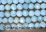 CTG1421 15.5 inches 2mm faceted round larimar beads wholesale