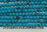 CTG144 15.5 inches 3mm round tiny blue turquoise beads wholesale