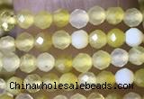 CTG1464 15.5 inches 2mm faceted round yellow opal beads