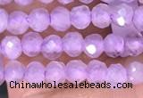 CTG1485 15.5 inches 3mm faceted round lavender amethyst beads