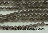 CTG150 15.5 inches 3mm round tiny smoky quartz beads wholesale