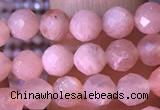 CTG1548 15.5 inches 4mm faceted round moonstone gemstone beads