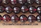 CTG1597 15.5 inches 4mm round red garnet beads wholesale