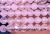 CTG1600 15.5 inches 2.5mm faceted round tiny white moonstone beads