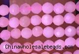 CTG1634 15.5 inches 2.5mm faceted round tiny pink opal beads