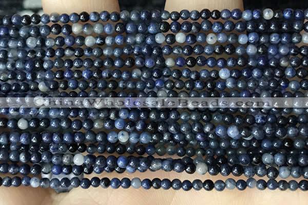 CTG2027 15 inches 2mm,3mm natural blue dumortierite beads