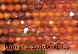 CTG2100 15 inches 2mm faceted round tiny quartz glass beads