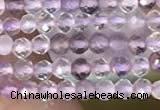 CTG2127 15 inches 2mm,3mm faceted round purple fluorite gemstone beads