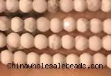 CTG2148 15 inches 2mm,3mm & 4mm faceted round white howlite beads