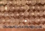 CTG2156 15 inches 2mm,3mm faceted round white moonstone beads