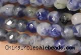 CTG2216 15 inches 2mm,3mm faceted round sodalite gemstone