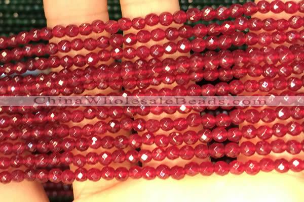 CTG2226 15 inches 2mm,3mm faceted round candy jade beads