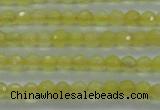 CTG406 15.5 inches 2mm faceted round tiny dyed candy jade beads
