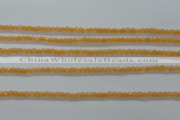 CTG407 15.5 inches 2mm faceted round tiny dyed candy jade beads