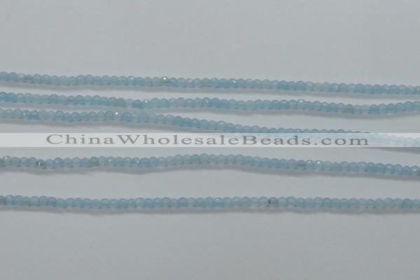 CTG408 15.5 inches 2mm faceted round tiny dyed candy jade beads