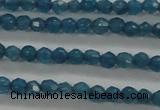 CTG410 15.5 inches 2mm faceted round tiny dyed candy jade beads