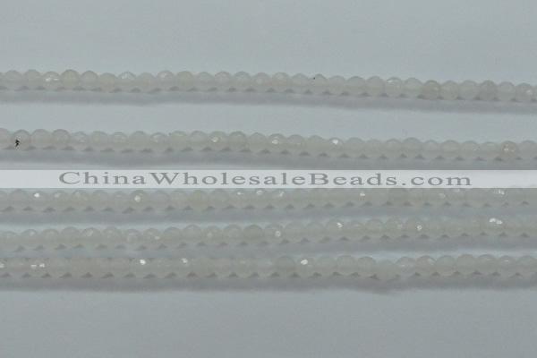 CTG420 15.5 inches 3mm faceted round tiny dyed candy jade beads