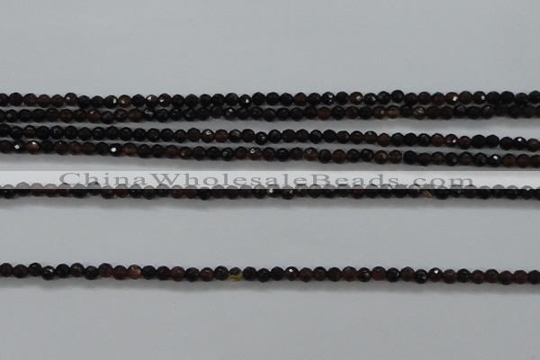 CTG426 15.5 inches 2mm faceted round tiny agate gemstone beads