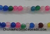CTG438 15.5 inches 2mm round tiny dyed candy jade beads wholesale