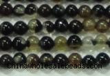 CTG46 15.5 inches 2mm round tiny black agate beads wholesale