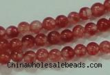 CTG59 15.5 inches 2mm round tiny dyed white jade beads wholesale