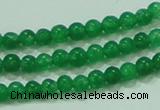 CTG61 15.5 inches 2mm round tiny dyed white jade beads wholesale