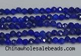 CTG649 15.5 inches 2mm faceted round lapis lazuli gemstone beads