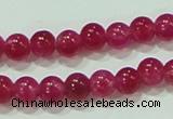CTG68 15.5 inches 3mm round tiny dyed white jade beads wholesale