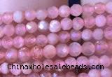 CTG715 15.5 inches 2mm faceted round tiny rhodochrosite beads